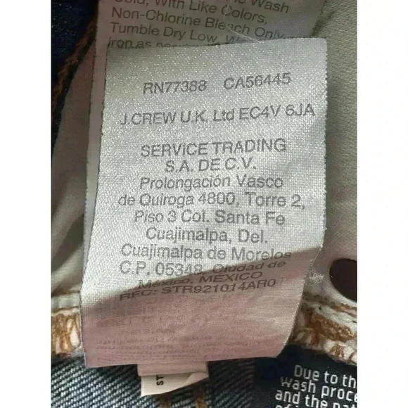 Madewell Womens Cali Demi Boot Dark Wash Blue Mid Rise Jeans Size 25 - Picture 10 of 11